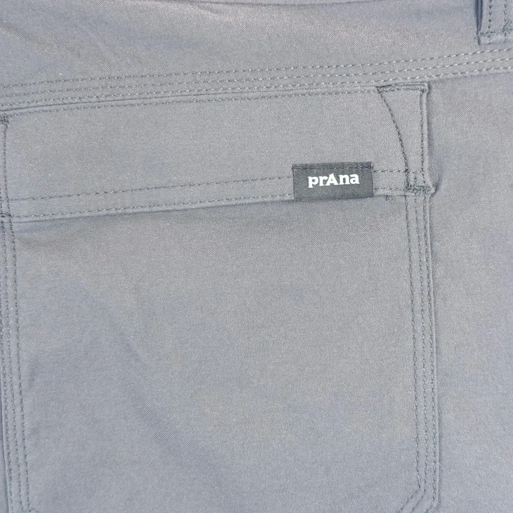 prAna Stretch‎ Zion Cargo Pants Mens 42x30 Gray Belted Hiking Outdoor Trail